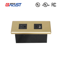 GAOST table mental gold power strip best power strip surge protector with usb a usb c
