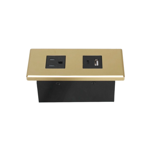 GAOST table mental gold power strip best power strip surge protector with usb a usb c