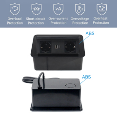 New design conference black QI iphone 15 W wireless charging pop up socket