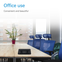 New design conference black QI iphone 15 W wireless charging pop up socket