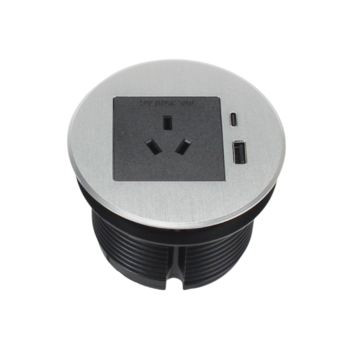 Gaost Austrilian standard table desk power grommet desk cord hole with USB A+Type-C