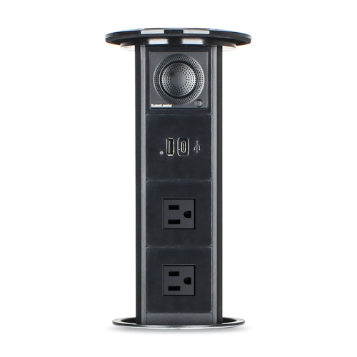 Pneumatic lift pop up bluetooth 15 W phone wireless charger kitchen pop up electrical socket