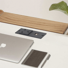 Table recessed desk in UK led strip power supply 2usb fast charging power strip