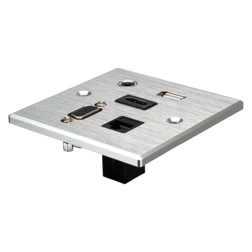 Wall Hub 86mm Multifunction USB HDMI Audio VGA cat6 network faceplate for office