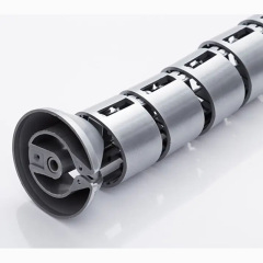 plastic Office desk snake wire management box adjustable snake cable tra