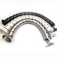 plastic Office desk snake wire management box adjustable snake cable tra
