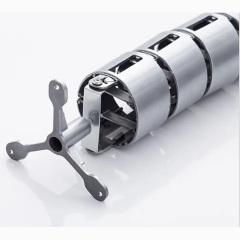 plastic Office desk snake wire management box adjustable snake cable tra