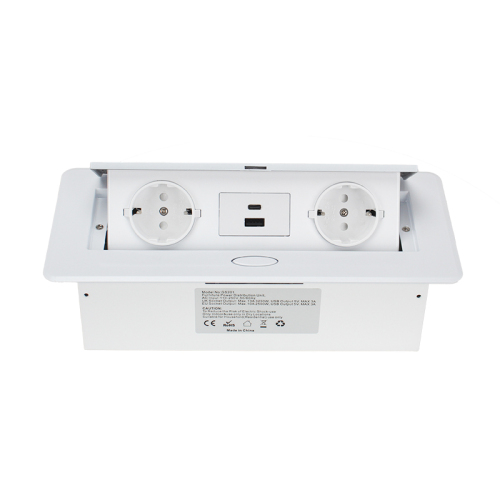 Smart Office Tabletop Box Pop Up Table Power Socket With Usb Fast Charging Type C For Furniture