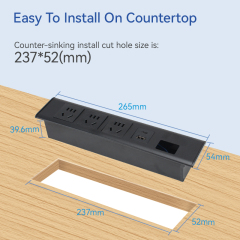Conference Recessed Outlet Power Strip With USB Port At Plug Power Strip Surge Protector Power Strip
