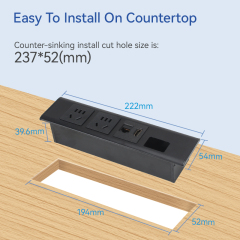 Recessed Power Strip Cube Power Strip CAT6 HDMI Socket