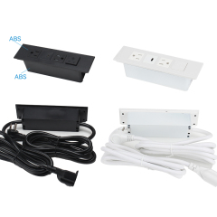 UL CUL Certified Desktop Built In Power Socket With 2 Power Outlets Type C Charging Light Switch For Hotel Furniture