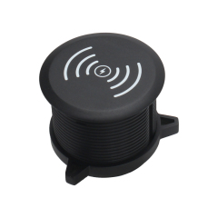 15W QI charger easy install desktop recessed wireless charging power socket hole 60mm