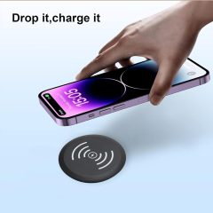 15W QI charger easy install desktop recessed wireless charging power socket hole 60mm