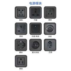 UK Desktop Recessed Socket 2 CAT6 For Conference Table