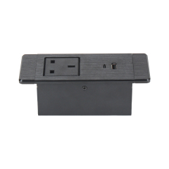UK Power Socket With 1 USB-A/C For Desktop Office Table