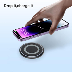 15W embedded Style Round Wireless Charger For Sofa,Furniture,Desktop,hole 60mm