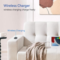 15W embedded Style Round Wireless Charger For Sofa,Furniture,Desktop,hole 60mm