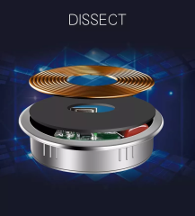 5W/7W/10W 3 In 1 Embedded phone charger with QI wireless charger, Type C USB charger Water proof