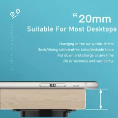 25mm long range wireless charger fast wireless charger under desk office furniture desk Mobile wireless charger