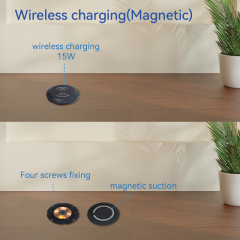 QI2 15W Wireless Charger With Magnetic for phone,earphone,watch Hold firmly