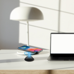 Mini USB pop up charger 15W wireless charging USB-A&C charging