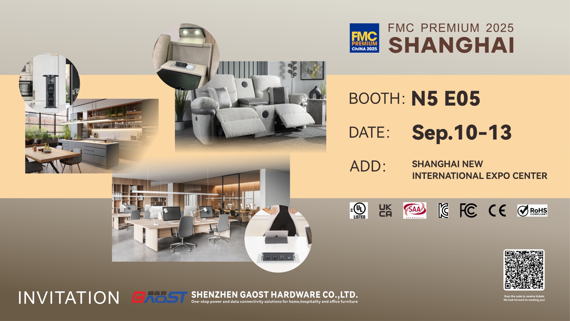 We are in 2025 FMC Shanghai furniture fair in Sep