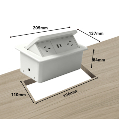 Australian standard electric home safety ABS pop up socket with 15 w wireless charger