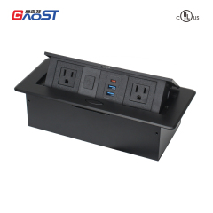 All-in-One Desktop Power Hub with 2 USB-C & 2 USB-A Ports, UL Certified Fast Charger for Home Office Workstation