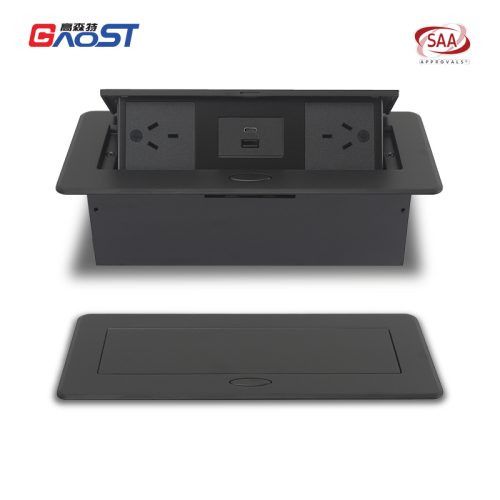 Hidden Pop Up Power Outlet SAA Approved for Australia New Zealand Desk