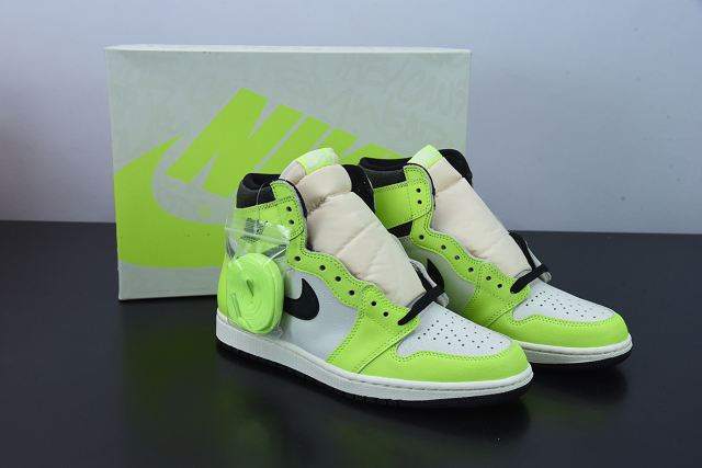 AJ1 Joe 1 White and green men's cultural basketball shoes    size：40-47