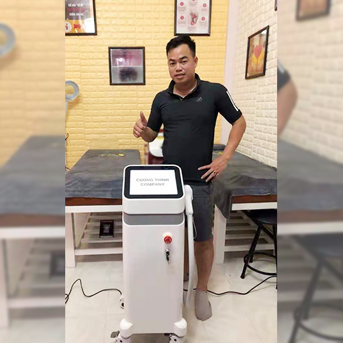 Feedback of vertical diode laser hair removal machine