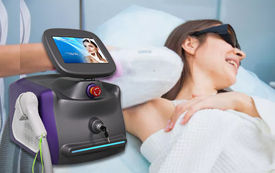 New design portable diode laser 808nm hair removal machine sold to Iran