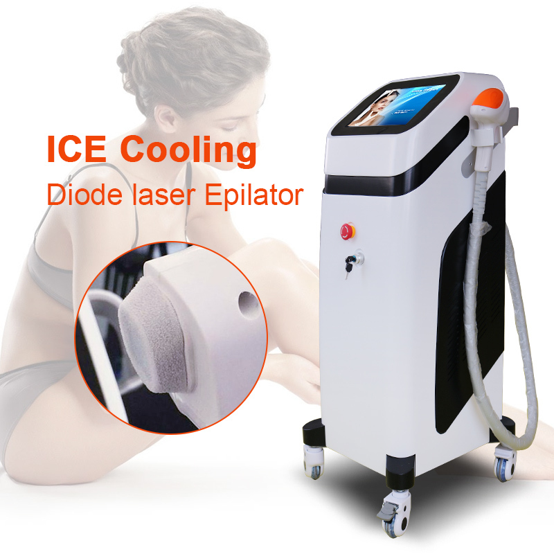 1200W 808nm+755nm+1064nm Vertical diode laser hair removal machine