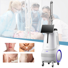 Vertical fractional co2 laser machine