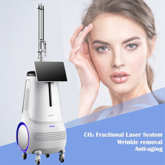 Vertical fractional co2 laser machine