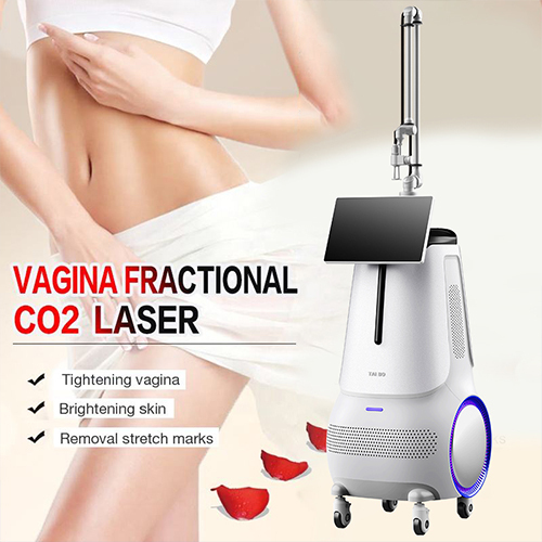 Vertical fractional co2 laser machine