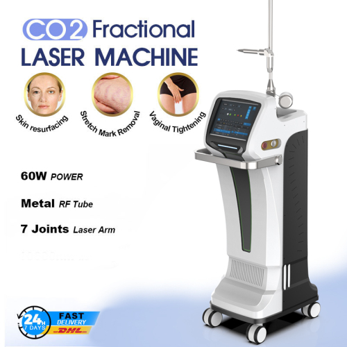 Vertical fractional co2 laser machine