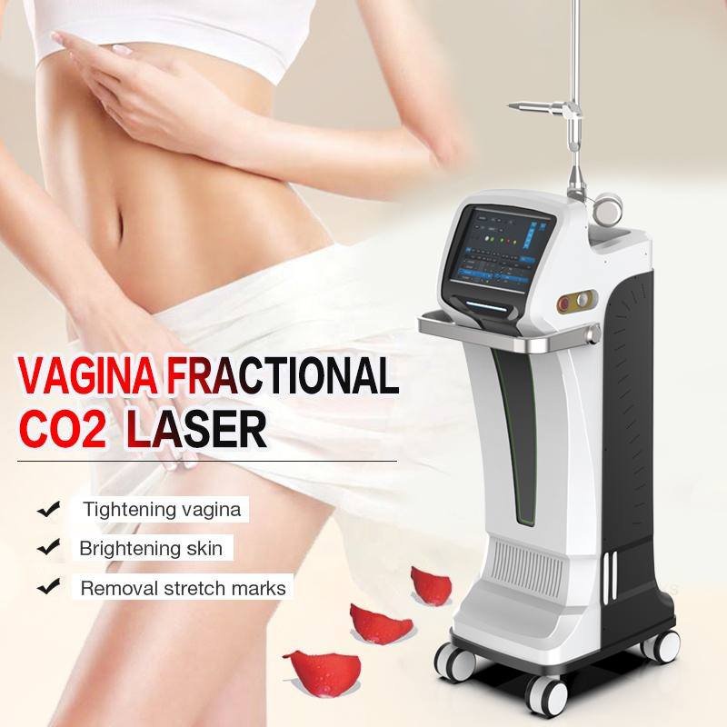 Vertical fractional co2 laser machine