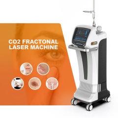 Vertical fractional co2 laser machine