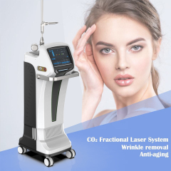 Vertical fractional co2 laser machine