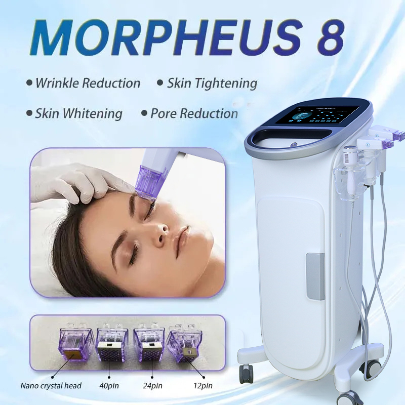 Vertical morpheus8 rf microneedling mahcine