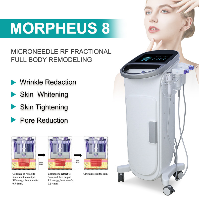 Vertical morpheus8 rf microneedling mahcine