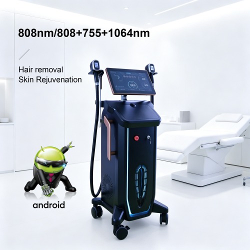 Dual-handle 808nm diode laser hair removal machine