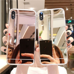 Luxury Clear Makeup Mirror TPU Case For iphone XS MAX XR 13 12 11Pro MAX Shockproof Cover For iphone 7 8 6plus 11 PRO Phone Case