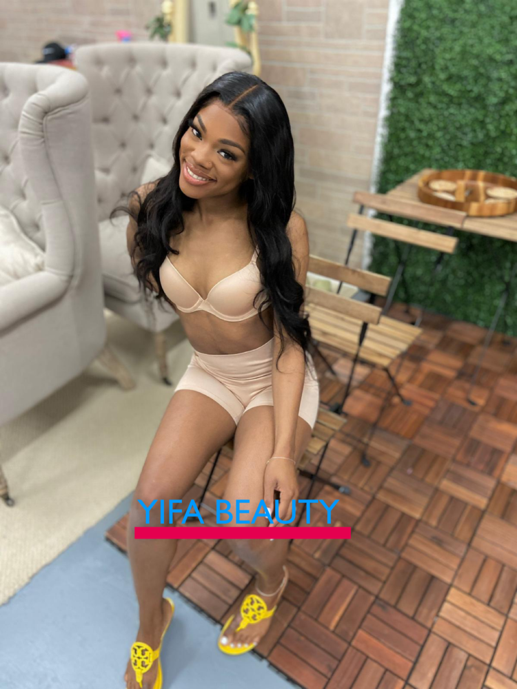 transparent lace front 13x4 wig 150% #1b body wave