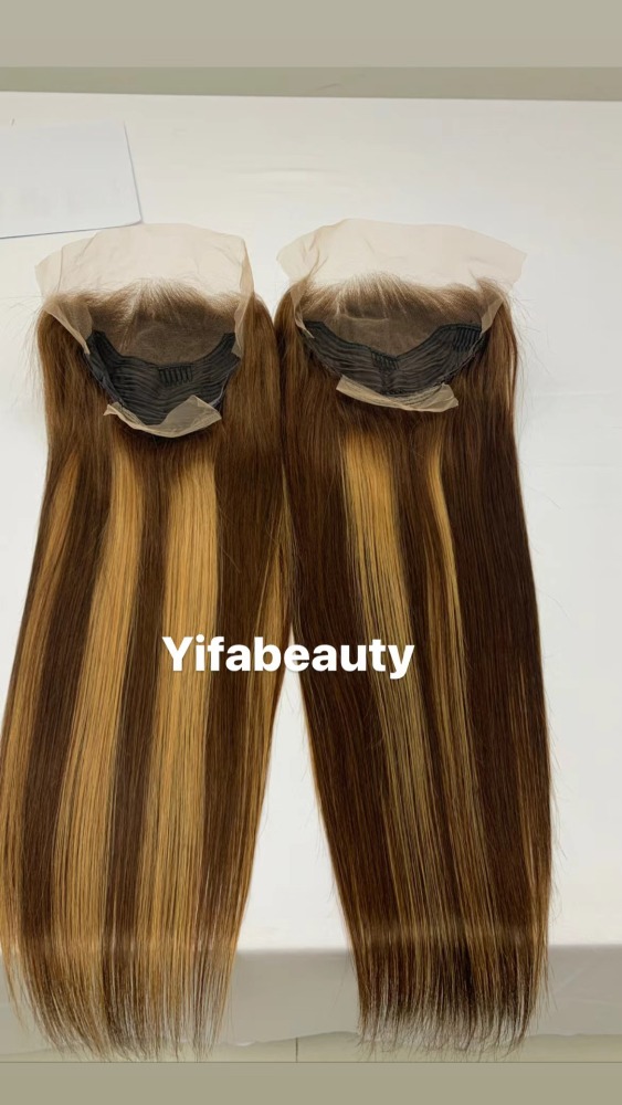 transparent 13x4 wig 150% #4/27 Straight