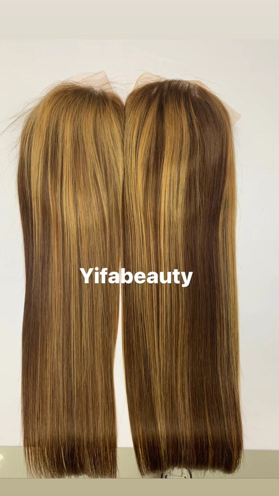 transparent 13x4 wig 150% #4/27 Straight