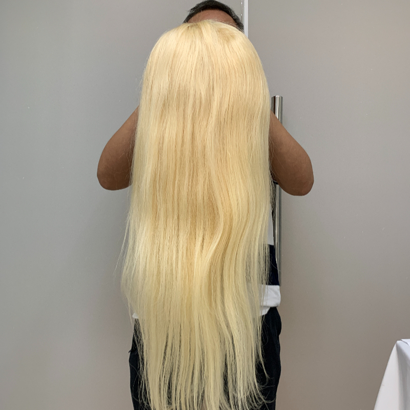 transparent 13x4 wig  #613  straight