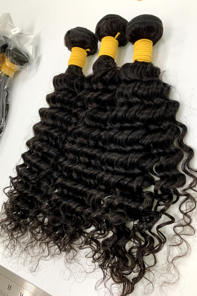 Brazilian virgin hair bundle deep wave