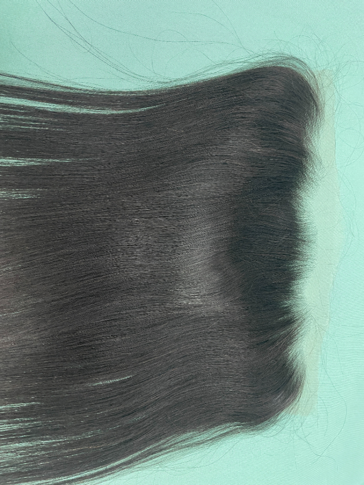 top virgin Transparent lace closure with small knots #1b body wave